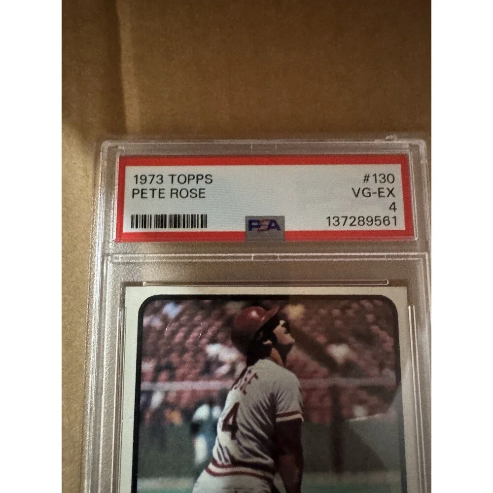 Vintage Baseball 1973 Topps - Pete Rose #130 PSA Graded  4 VG-EX